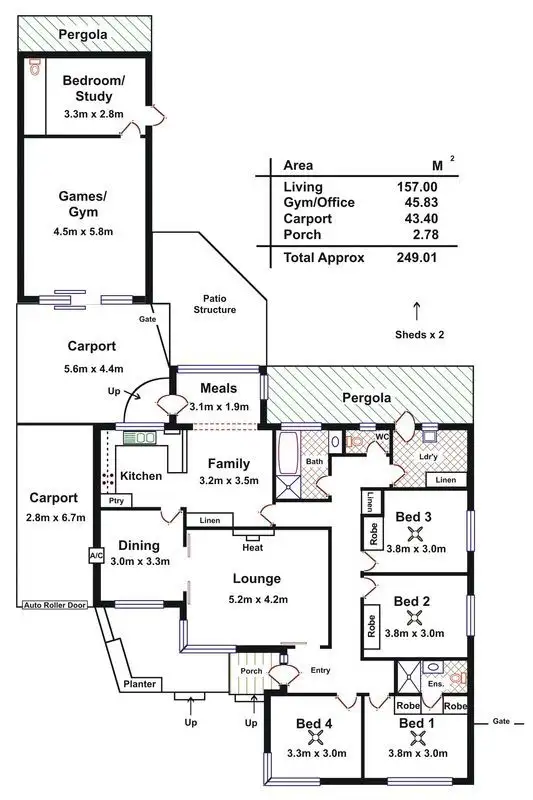 Floorplan of Homely house listing, 11 Coppins Terrace, Fulham Gardens SA 5024