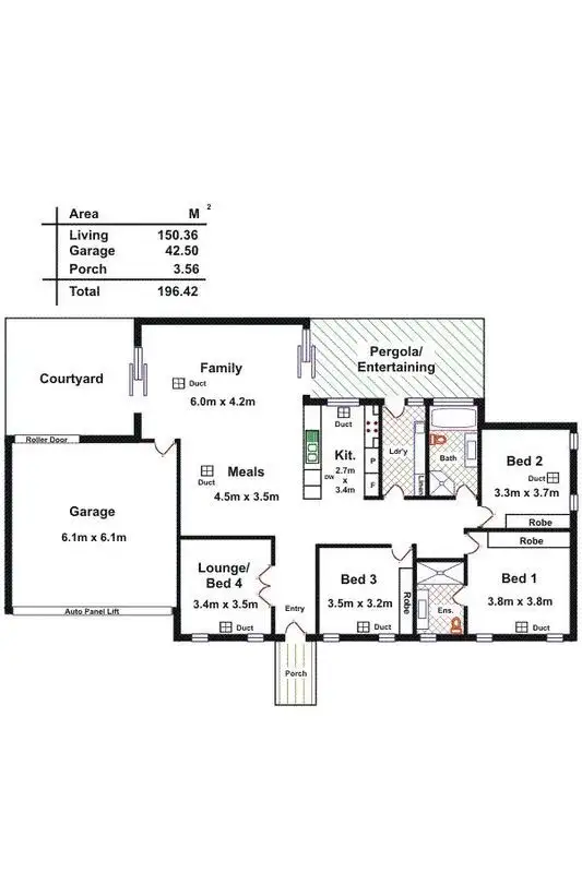 Floorplan of Homely house listing, 21 Parkhouse Avenue, Seaton SA 5023