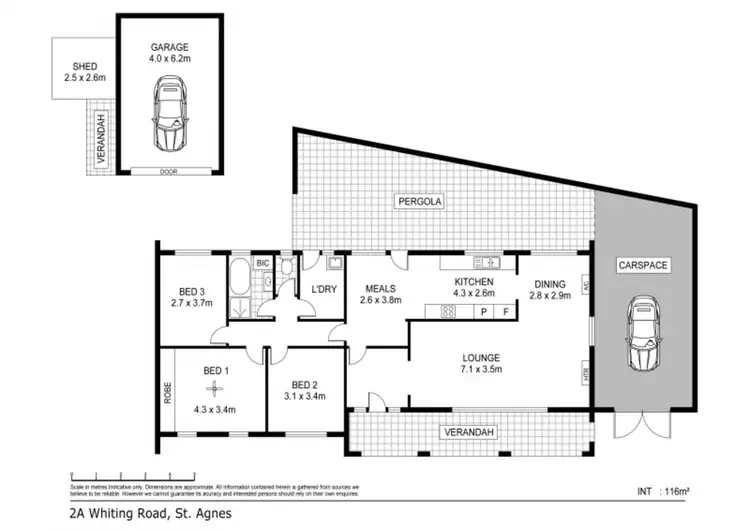 Floorplan of Homely house listing, 2A Whiting Road, St Agnes SA 5097