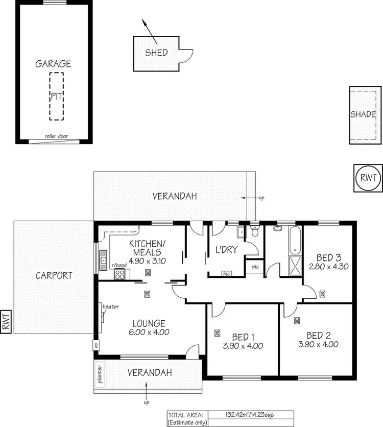 Floorplan of Homely house listing, 4 Druce Avenue, Northfield SA 5085