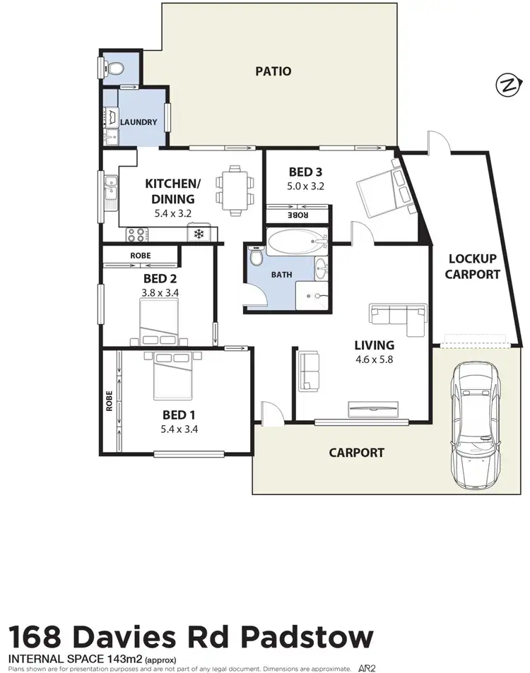 Floorplan of Homely house listing, 168 Davies Road, Padstow NSW 2211