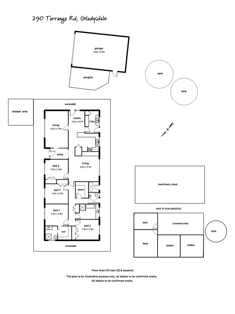 Floorplan of Homely house listing, 290 Tarrango Road, Yarra Junction VIC 3797