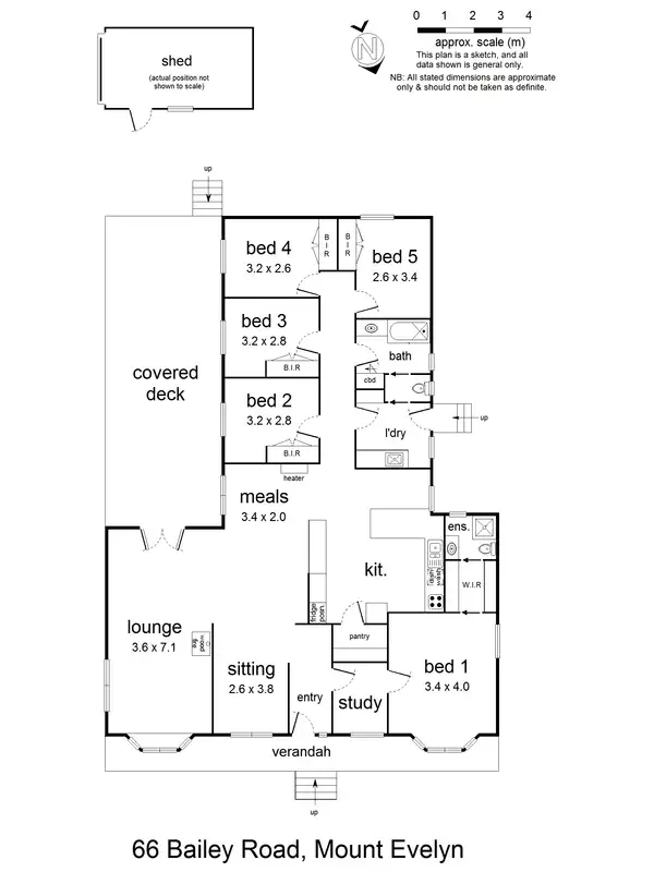 Floorplan of Homely house listing, 66 Bailey Road, Mount Evelyn VIC 3796