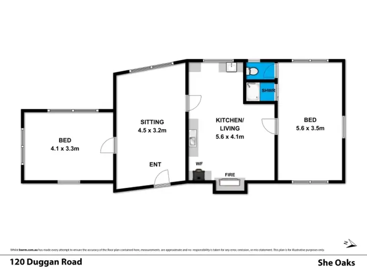 Floorplan of Homely rural property listing, 120 Duggan Road, She Oaks VIC 3331