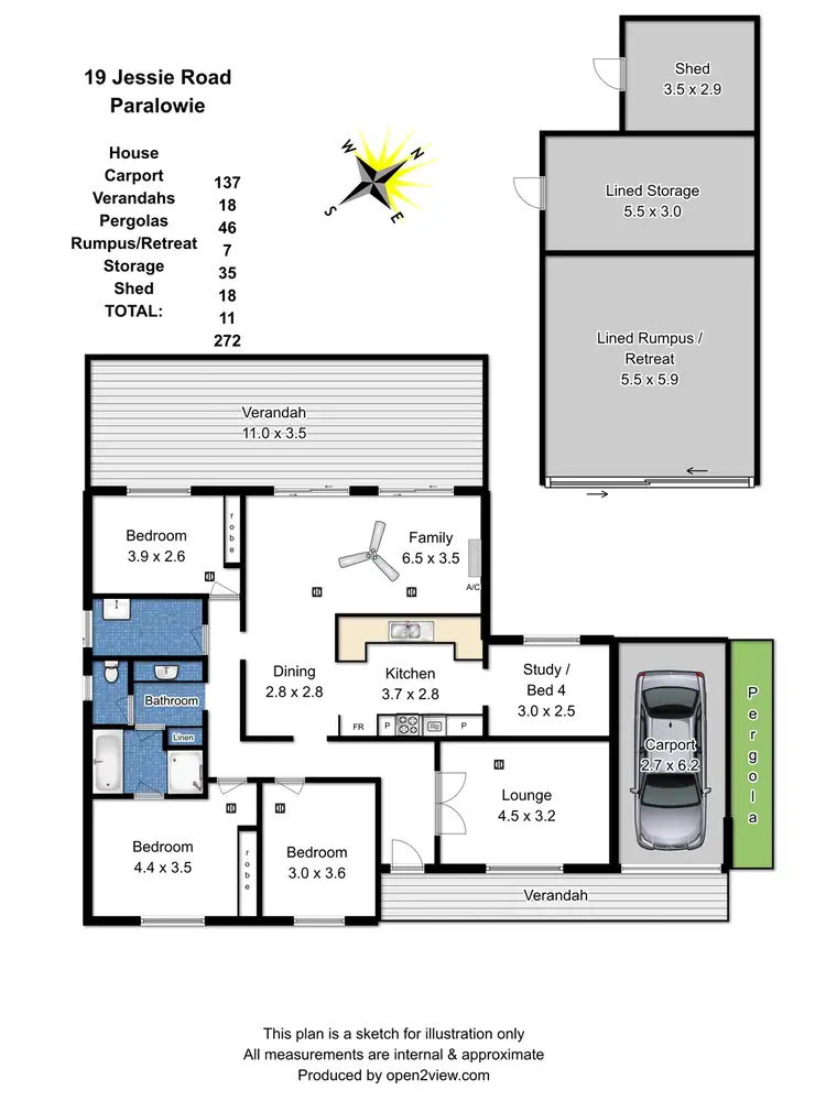 Floorplan of Homely house listing, 19 Jessie Road, Paralowie SA 5108