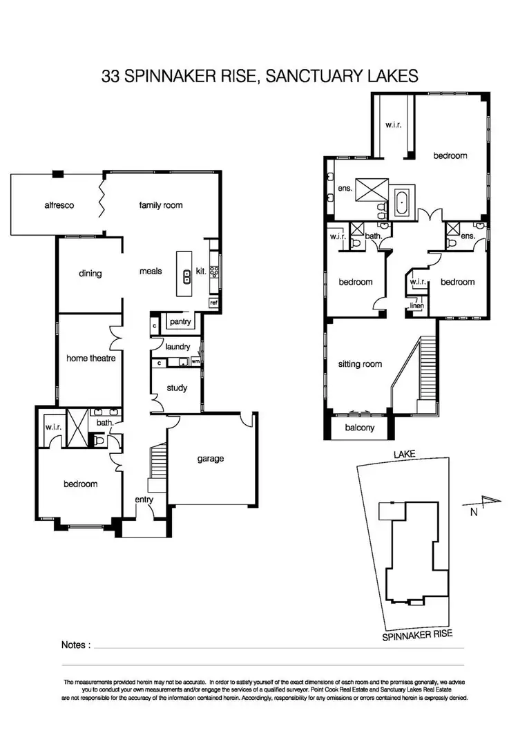 Floorplan of Homely house listing, 33 Spinnaker Rise, Sanctuary Lakes VIC 3030