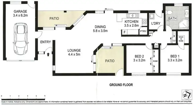 Floorplan of Homely villa listing, 4/17 Skinner Street, Ballina NSW 2478