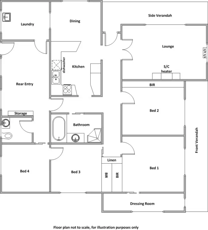 Floorplan of Homely house listing, 153 Croser Road, Minlaton SA 5575