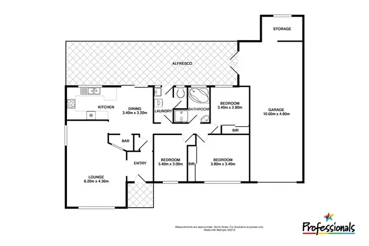 Floorplan of Homely house listing, 3 Alfa Place, Ingleburn NSW 2565