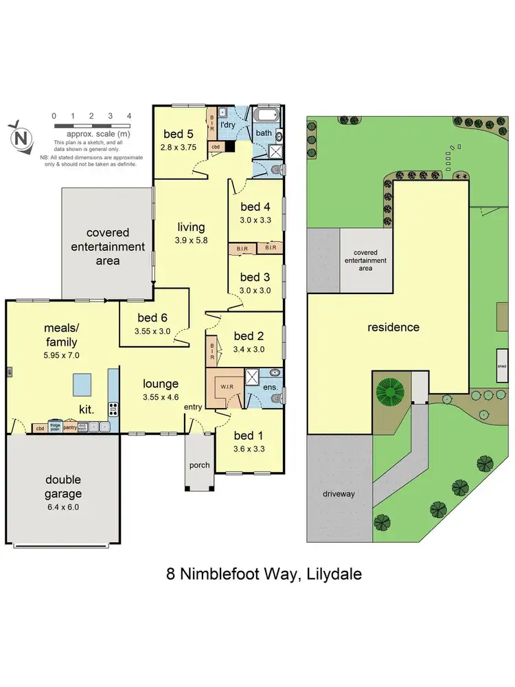 Floorplan of Homely house listing, 8 Nimblefoot Way, Lilydale VIC 3140