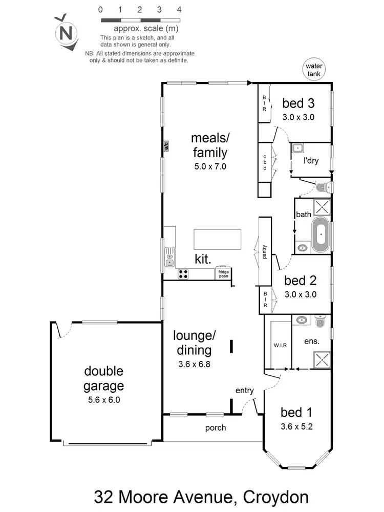 Floorplan of Homely house listing, 32 Moore Avenue, Croydon VIC 3136