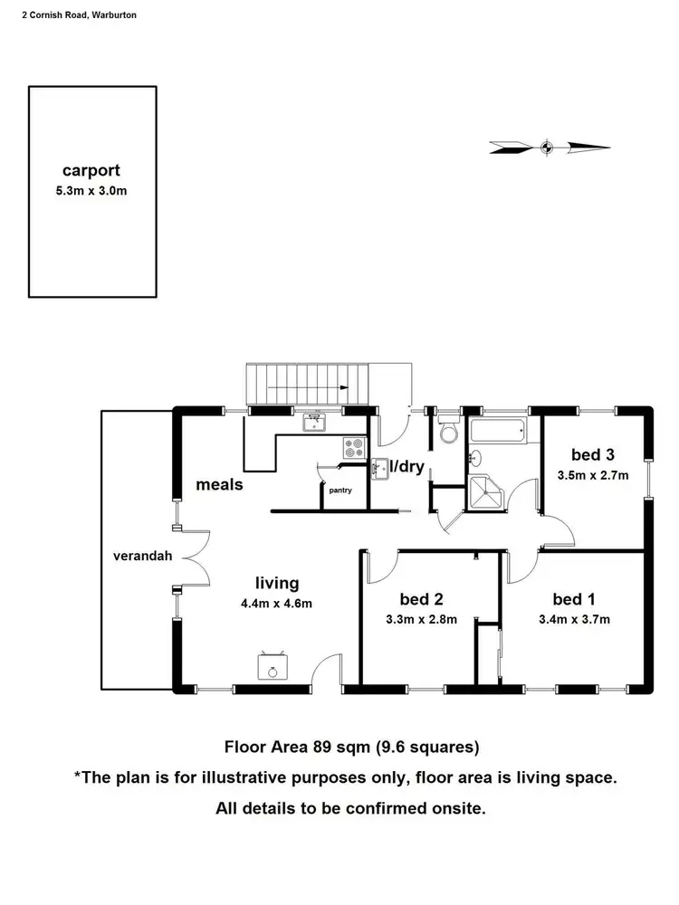 Floorplan of Homely house listing, 2 Cornish Road, Warburton VIC 3799