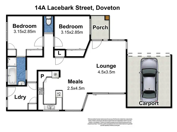 Floorplan of Homely unit listing, 14A Lacebark Street, Doveton VIC 3177