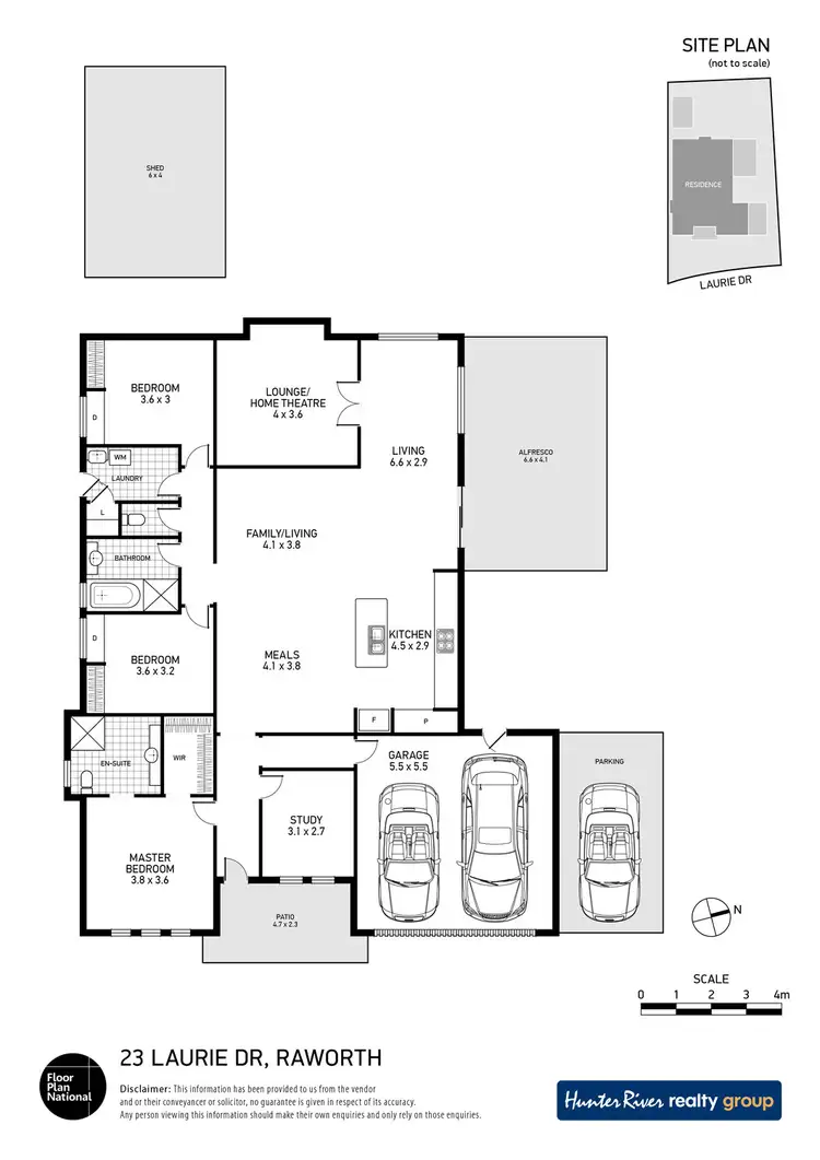 Floorplan of Homely house listing, 23 Laurie Drive, Raworth NSW 2321
