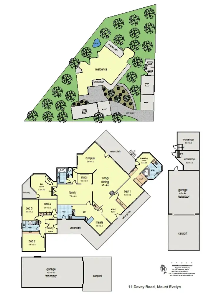 Floorplan of Homely house listing, 11 Davey Road, Mount Evelyn VIC 3796