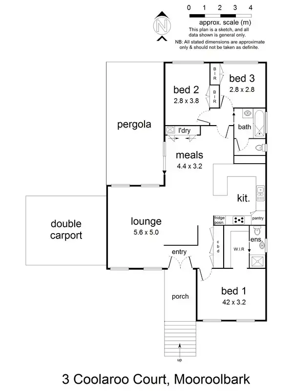 Floorplan of Homely house listing, 3 Coolaroo Court, Mooroolbark VIC 3138