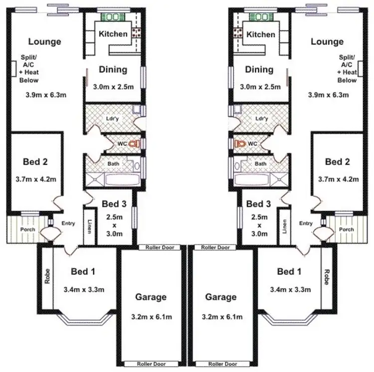 Floorplan of Homely house listing, 183 & 185 George Street, Paradise SA 5075