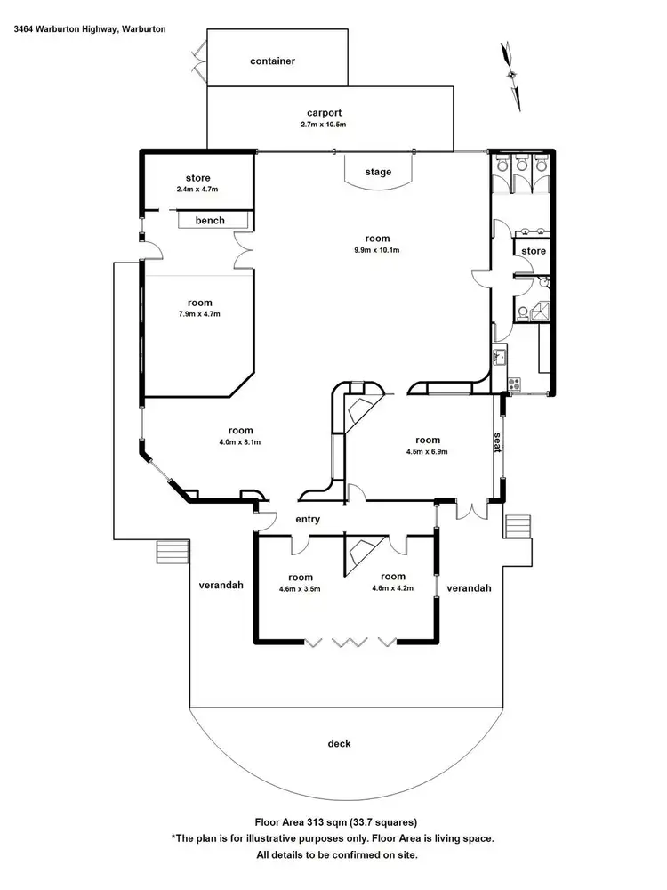 Floorplan of Homely house listing, 3464 Warburton Highway, Warburton VIC 3799