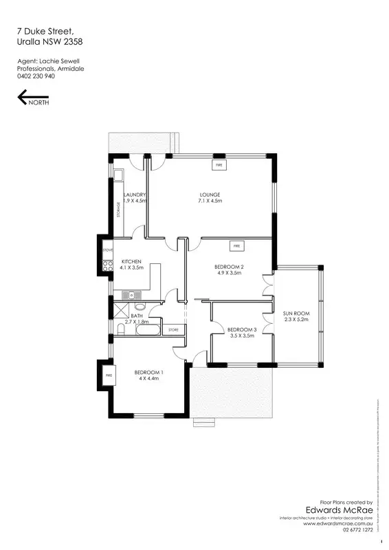 Floorplan of Homely house listing, 7 Duke Street, Uralla NSW 2358