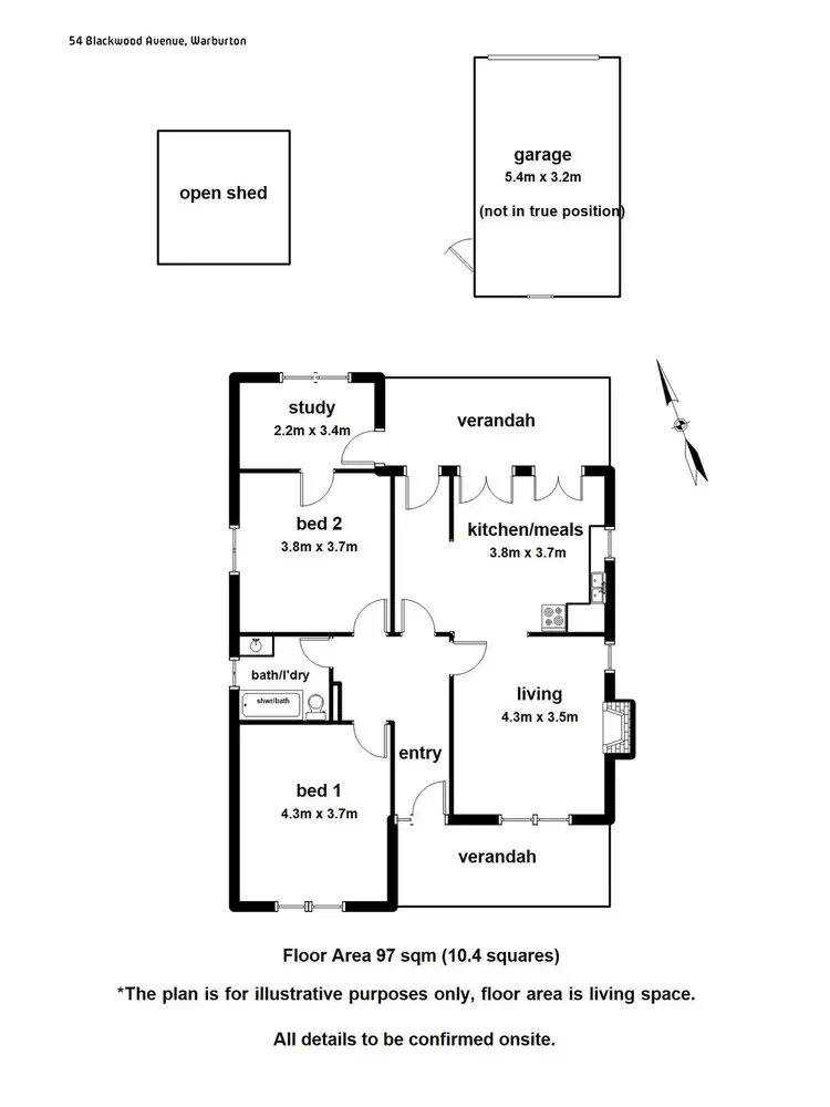 Floorplan of Homely house listing, 54 Blackwood Avenue, Warburton VIC 3799
