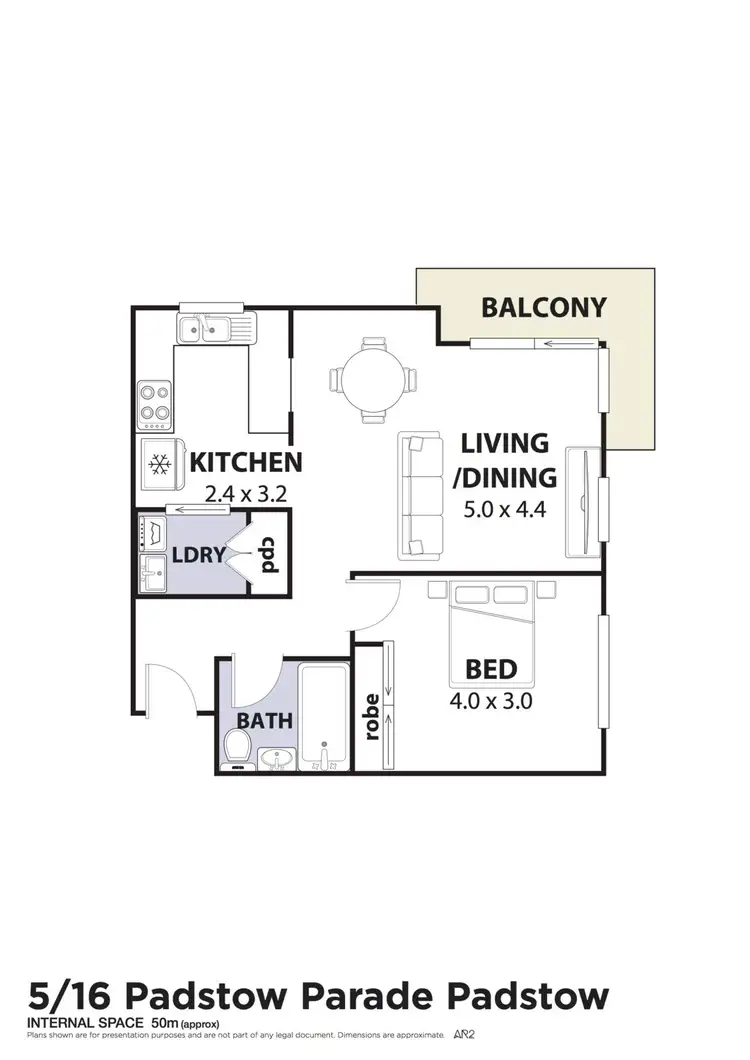 Floorplan of Homely apartment listing, 5/16 Padstow Parade, Padstow NSW 2211