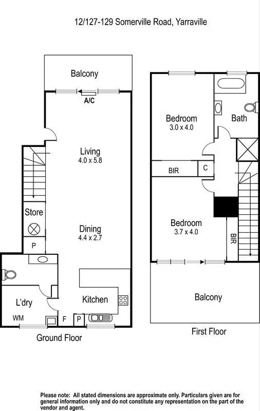 Floorplan of Homely townhouse listing, Address available on request