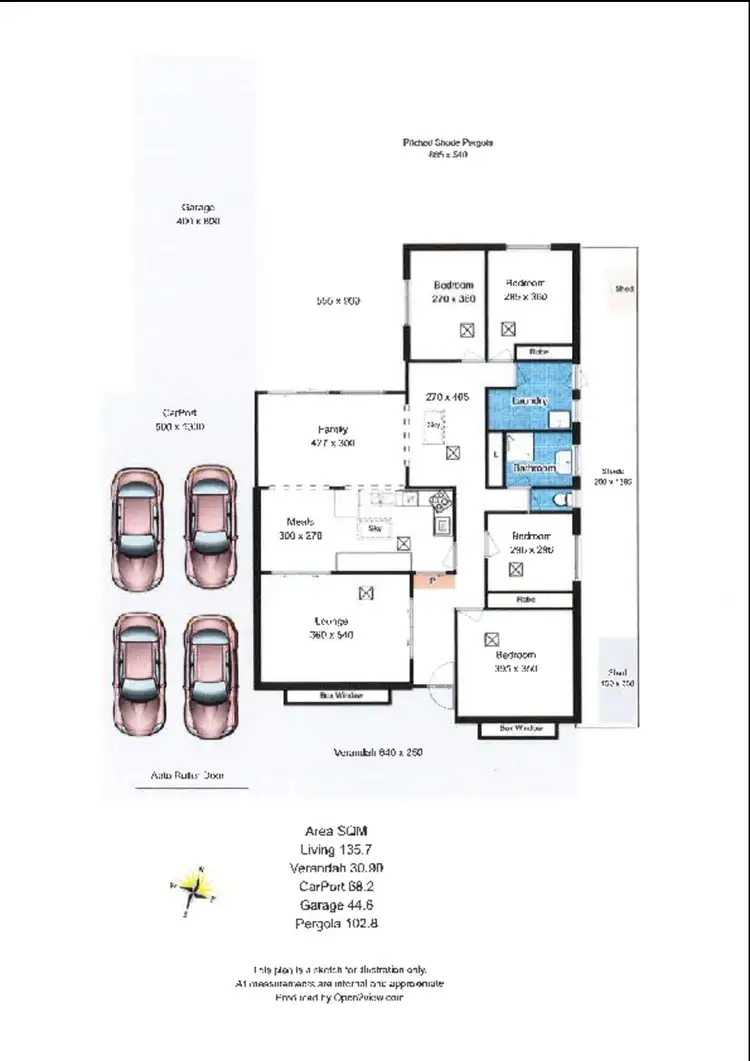 Floorplan of Homely house listing, 14 Chapel Road, Para Vista SA 5093