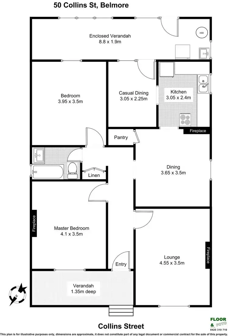 Floorplan of Homely house listing, 50 Collins Street, Belmore NSW 2192