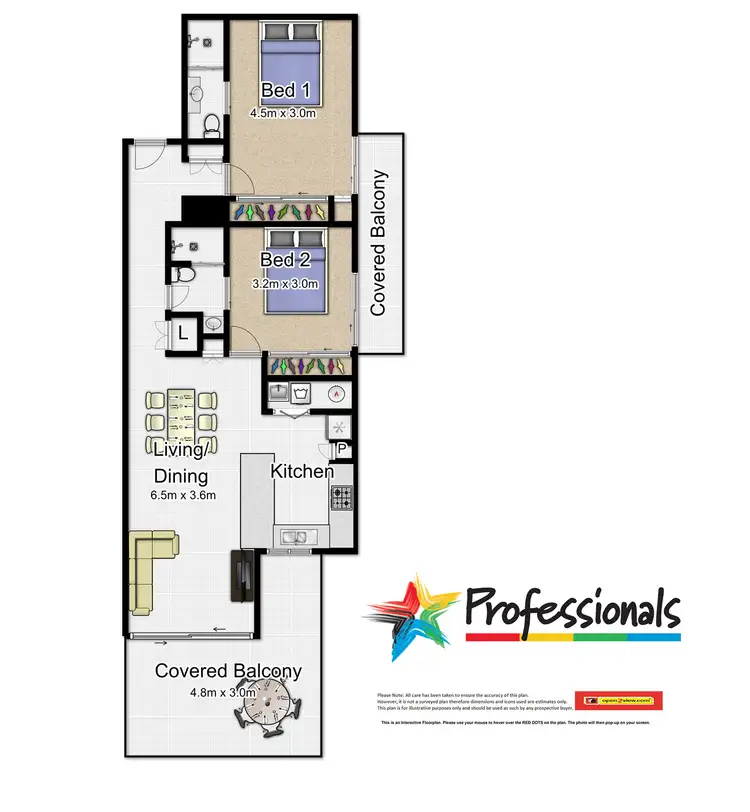 Floorplan of Homely apartment listing, 5/75 Moore Street, Trinity Beach QLD 4879