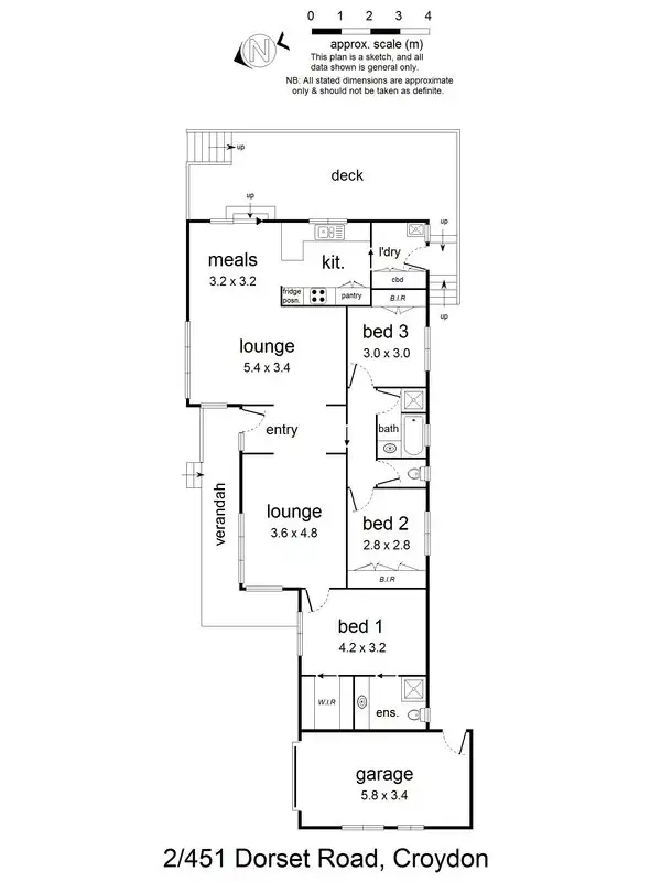 Floorplan of Homely unit listing, 2/451 Dorset Road, Croydon VIC 3136