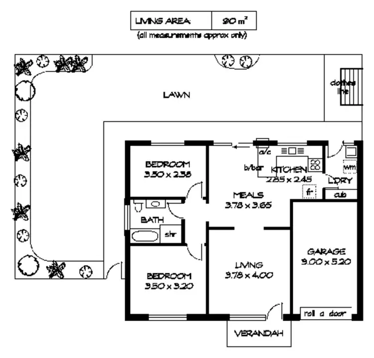 Floorplan of Homely unit listing, 1/24 Reservoir Road, Hope Valley SA 5090