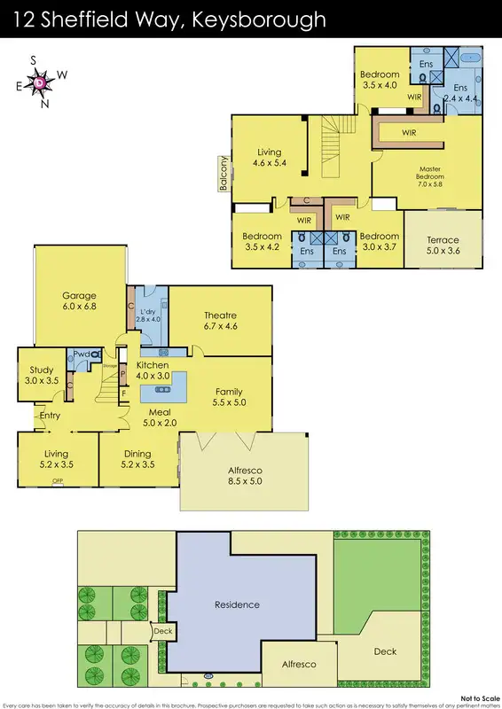 Floorplan of Homely house listing, 12 Sheffield Way, Keysborough VIC 3173