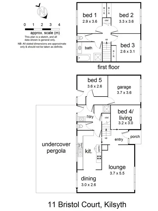 Floorplan of Homely house listing, 11 Bristol Court, Kilsyth VIC 3137