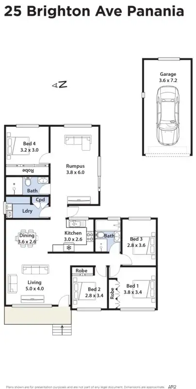Floorplan of Homely house listing, 25 Brighton Avenue, Panania NSW 2213