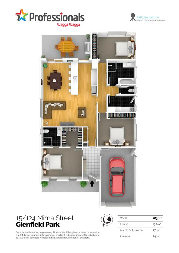 Floorplan of Homely house listing, 15/124 Mima Street, Wagga Wagga NSW 2650