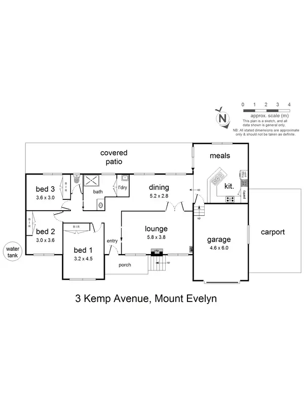 Floorplan of Homely house listing, 3 Kemp Avenue, Mount Evelyn VIC 3796