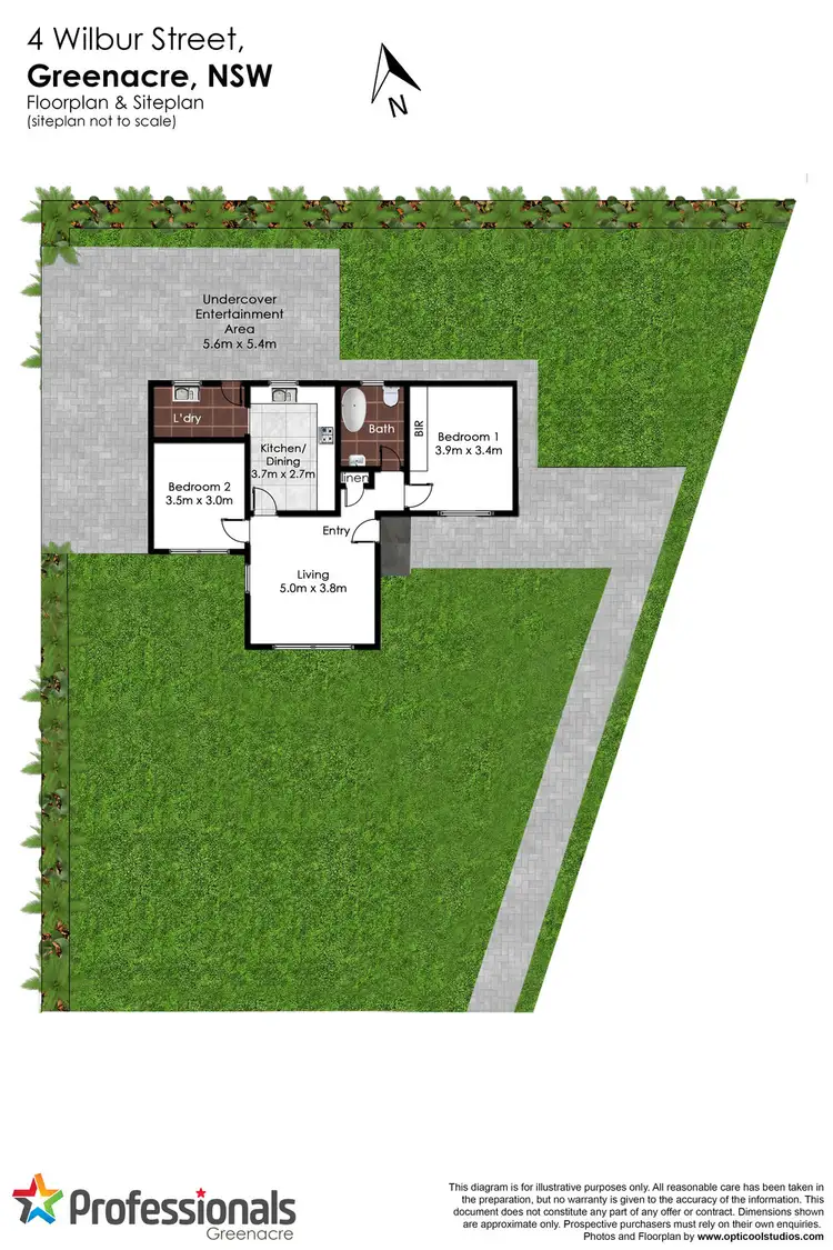Floorplan of Homely house listing, 4 Wilbur Street, Greenacre NSW 2190