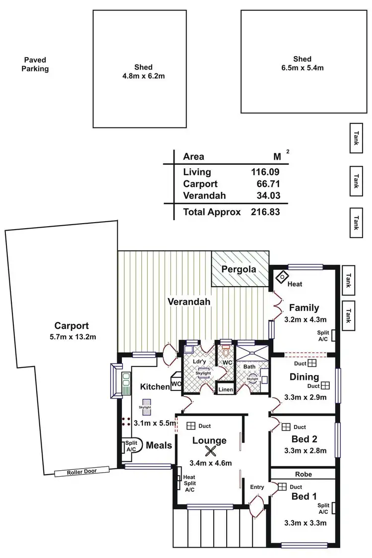 Floorplan of Homely house listing, 41 Liascos Avenue, Newton SA 5074