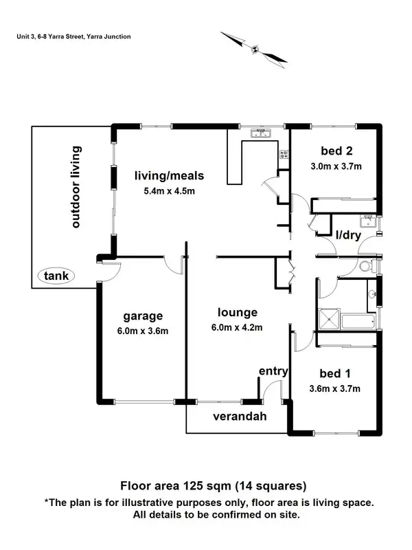 Floorplan of Homely house listing, Unit 3/6-8 Yarra Street, Yarra Junction VIC 3797