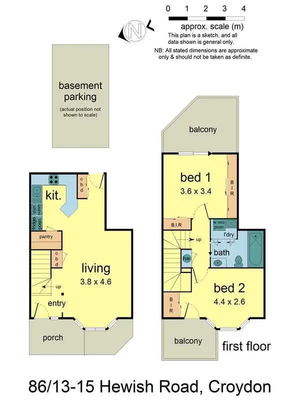 Floorplan of Homely apartment listing, 86/13-15 Hewish Road, Croydon VIC 3136