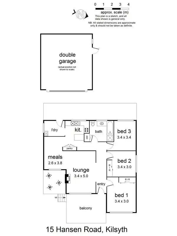 Floorplan of Homely house listing, 15 Hansen Road, Kilsyth VIC 3137