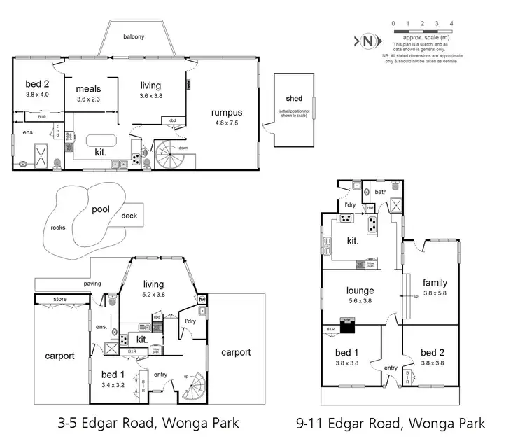 Floorplan of Homely house listing, 3-5 & 9-11 Edgar Avenue, Wonga Park VIC 3115