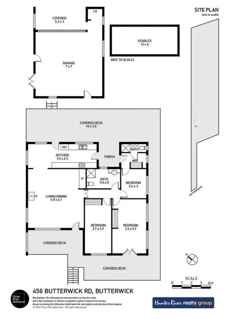 Floorplan of Homely rural property listing, 456 Butterwick Road, Butterwick NSW 2321