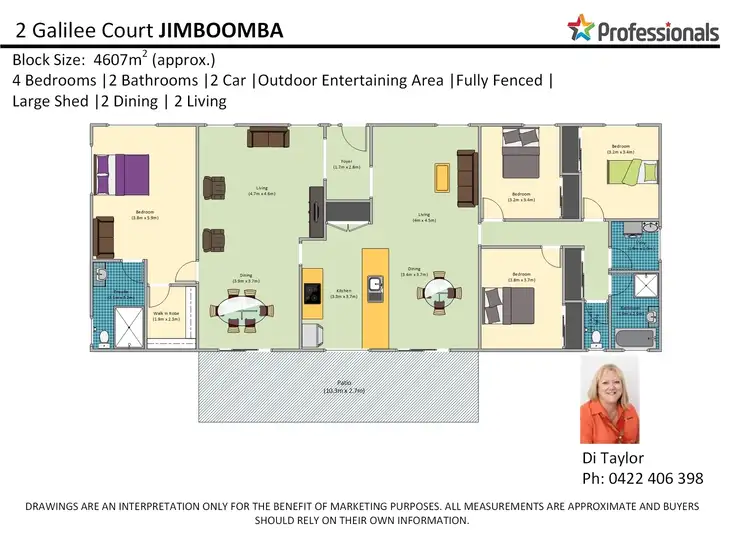 Floorplan of Homely house listing, 2 Galilee Court, Jimboomba QLD 4280