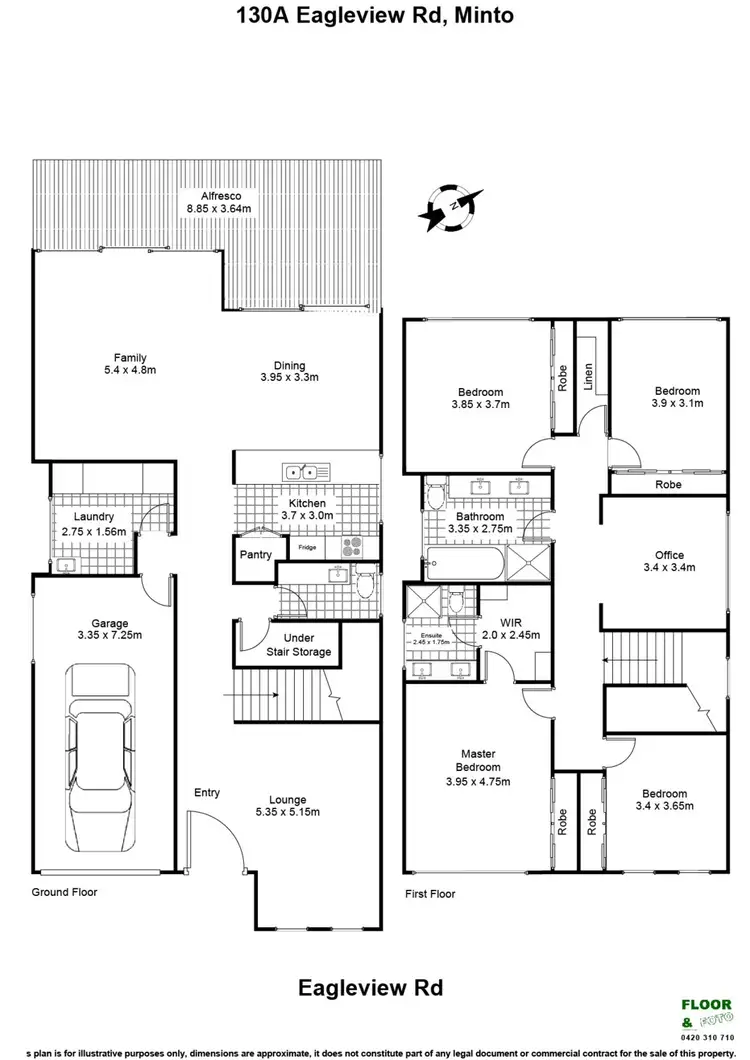 Floorplan of Homely house listing, 130a Eagleview Road, Minto NSW 2566