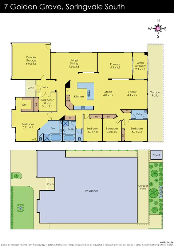 Floorplan of Homely house listing, 7 Golden Grove, Springvale South VIC 3172