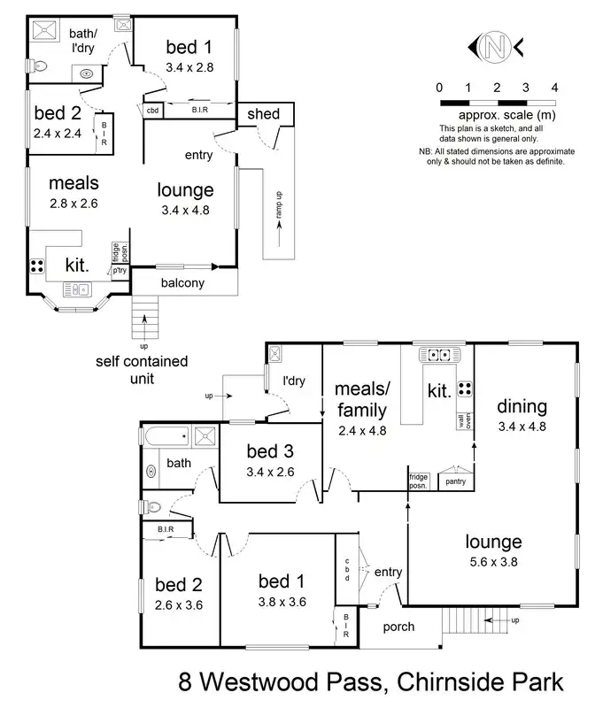 Floorplan of Homely house listing, 8 and 8a Westwood Pass, Chirnside Park VIC 3116