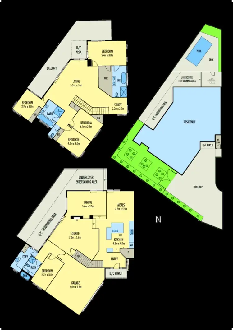 Floorplan of Homely house listing, 48 Greg Norman Drive - Swingers Green, Sanctuary Lakes VIC 3030