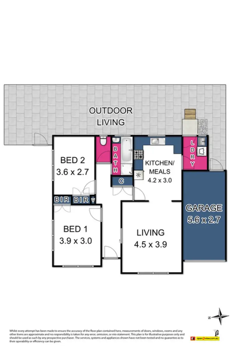 Floorplan of Homely villa listing, 1/72 Civic Parade, Altona VIC 3018