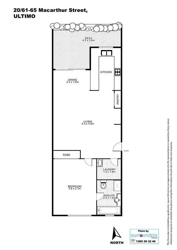 Floorplan of Homely apartment listing, 20/61 Macarthur Street, Ultimo NSW 2007